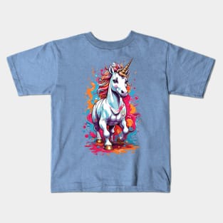 Watercolor Unicorn Kids T-Shirt